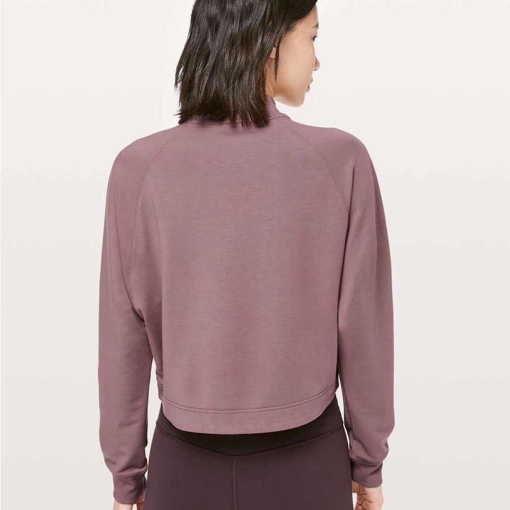 lululemon athletica Up High Pullover Sweatshirt - Mock Neck - Spanish Oak - Picture 4 of 14